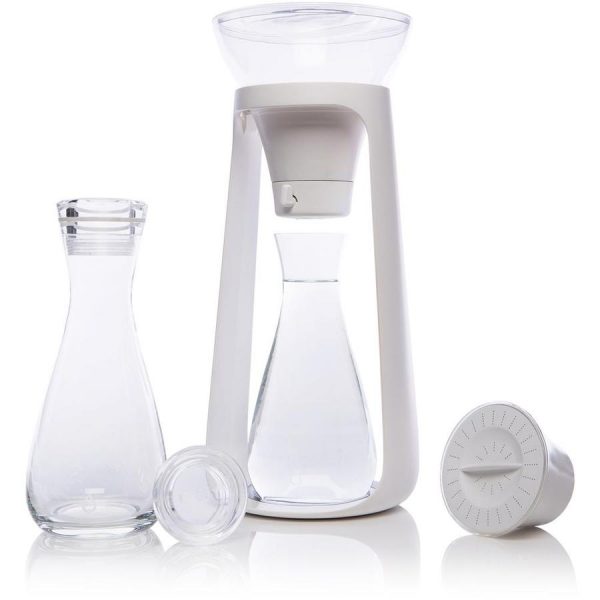 Carafe d'eau filtrante Water Fall, filtration 100 naturelle (charbon actif)